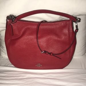 Red Coach handbag, wristlet wallet ,coin purse